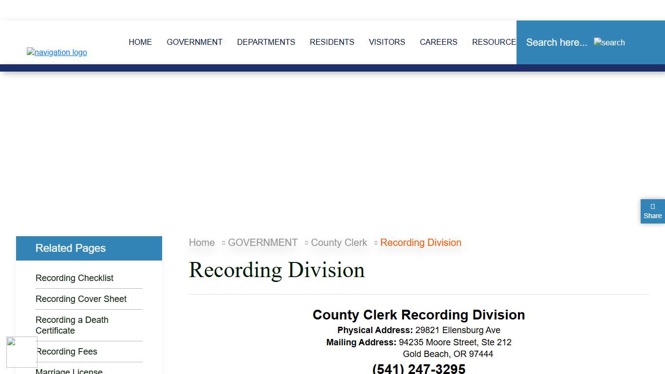 Welcome To Curry County, OR